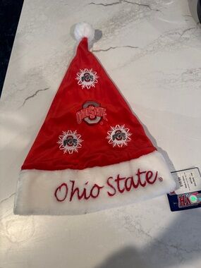 Classic Red Santa Hat with White Faux Fur Trim-New!